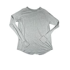 We The Free Gray Long Sleeve Basic Shirt Womens Size Medium Casual